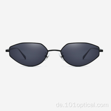 Eckige Roal Metall Damensonnenbrille